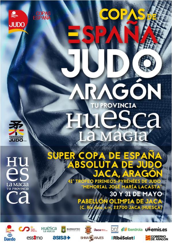 5 MEDALLAS EN LA SUPERCOPA ESPAÑA JUDO ABSOLUTA ARAGÓN. Jaca 31/05/25. RESULTADOS. FOTOS.